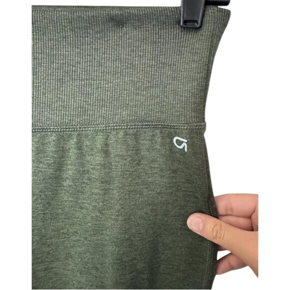 Gap Fit green brushed tech jersey full length leggings size S - Picture 3 of 5